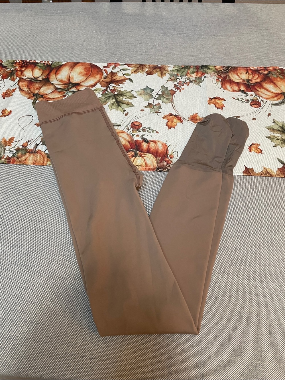 Fleece-Lined Tan Pantyhose, S
